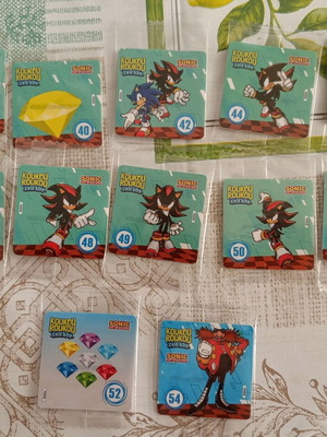 Koukouroukou Sonic Stickers new, pack of 12 sealed