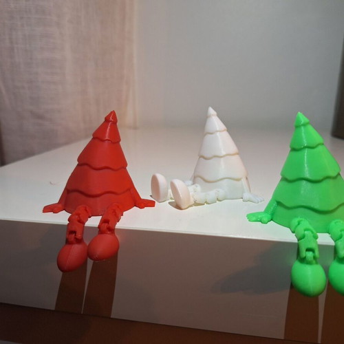 Articulated Christmas Tree with Star, New, 5cm