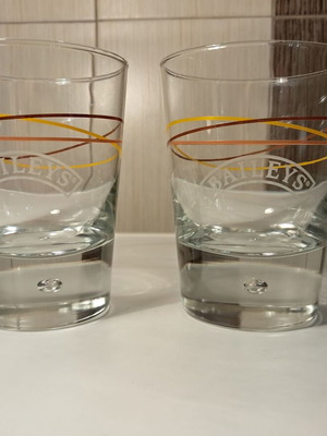 Baileys set of 2 collectible liqueur glasses new