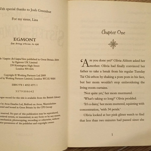 My Sister the Vampire book used, foreign language
