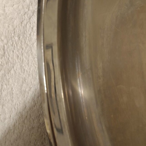 Metal serving platter, large size, excellent condition