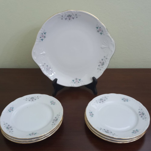 Thun porcelain pasta plate set new, complete