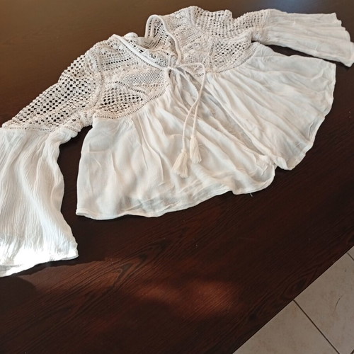 Cotton cardigan Berska like new, size Small, white
