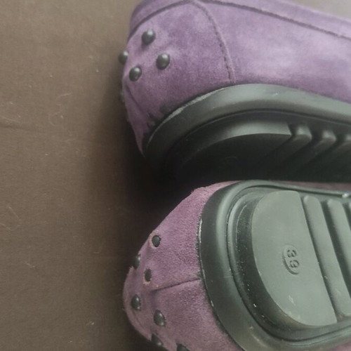 Sunshine purple anatomical suede moccasins size 39 new