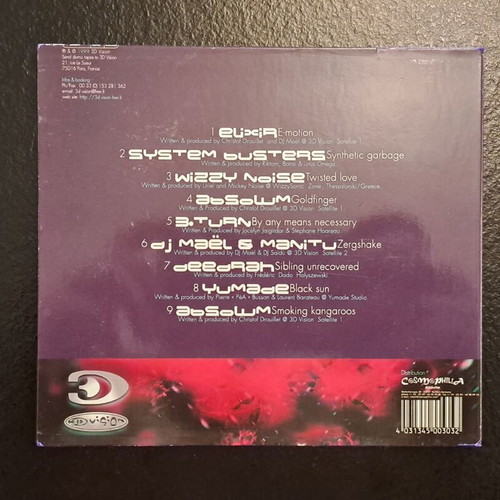 Ultra High Frequency 3D Vision electronic trance CD compilation 1999
