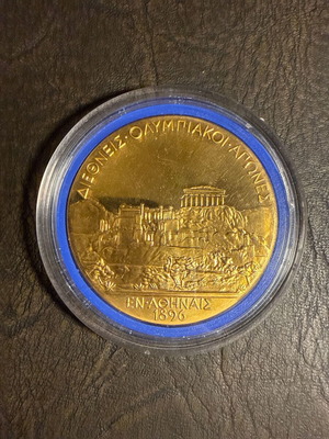 Collectible commemorative medal Athens 1896 Olympic Games new