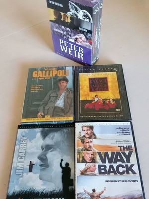 Πίτερ Γουίαρ 4 DVD και ένα box set σαν καινούργιο, κωμωδία δράμα περιπέτεια ιστορική