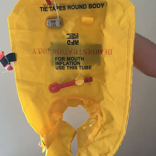 Aircraft life vest for demonstration only, like new