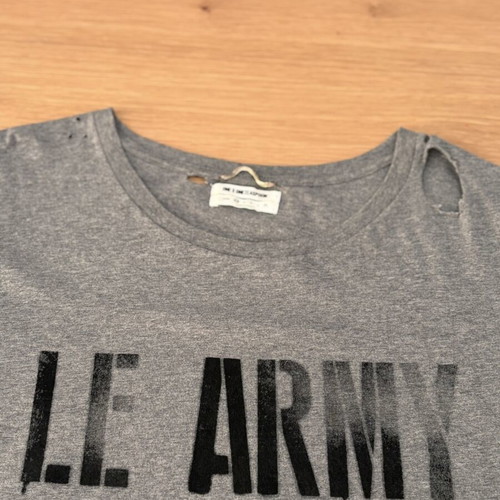 One Teaspoon Le Army Distressed Oversized T-shirt like new, grey