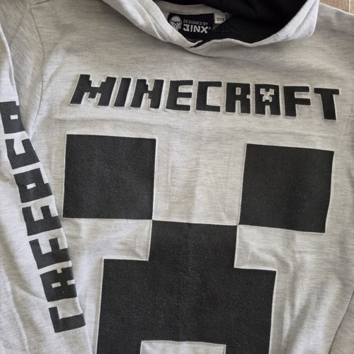 Minecraft hoodie size 12 used, grey