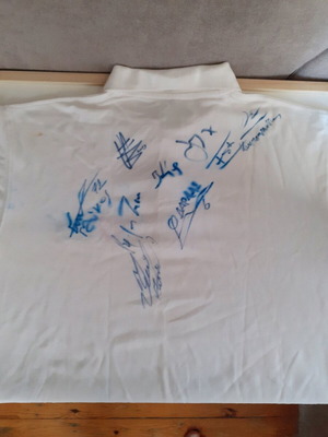 PAOK 2014 jersey like new with player autographs