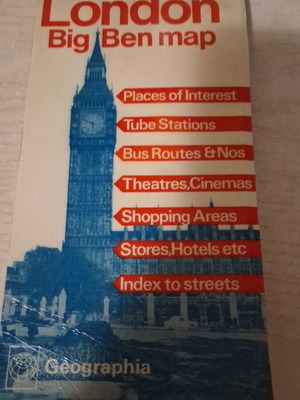 Χάρτης London Big Ben 1969, Geographia