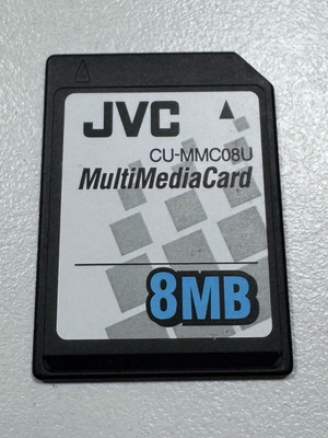 JVC MultiMedia Card 8MB like new CU-MMC08U
