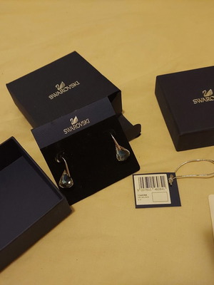Swarovski μεγάλα σκουλαρίκια σταγόνα βροχής καινούργια