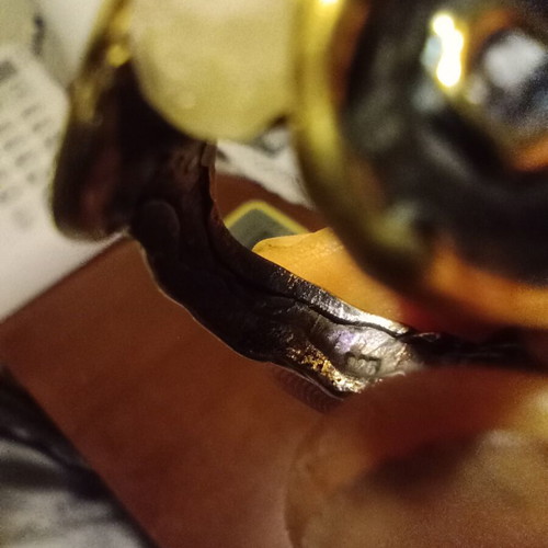 Silver 925 ring with raw yellow sapphire and spinels, like new
