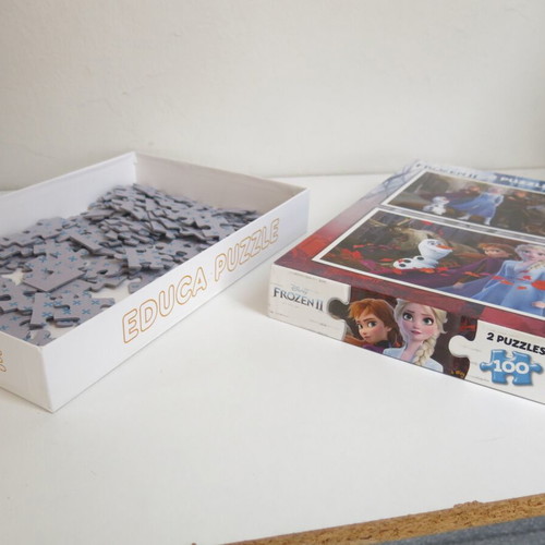 Frozen II puzzle used, 100 pieces, Disney Educa, second puzzle only