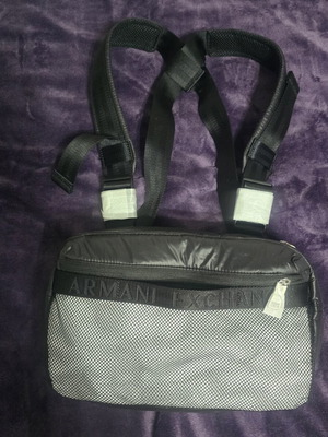 Armani Exchange backpack bag, black