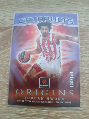 Jordan Nwora Catapults Crvena Zvezda Euroleague Origins card /149