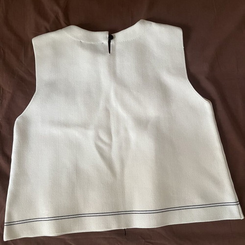 Zara sleeveless top with elegant blue detail, like new, size M