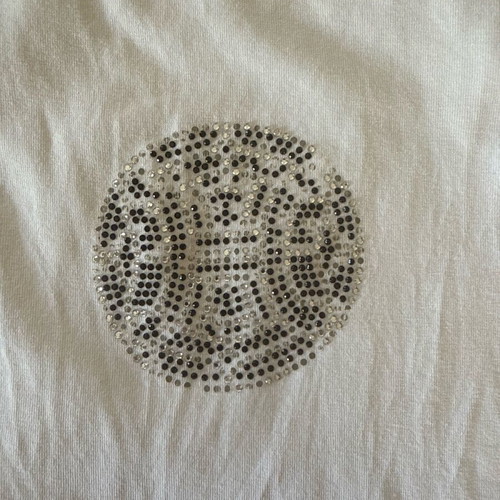 Celine XL white tank top with logo