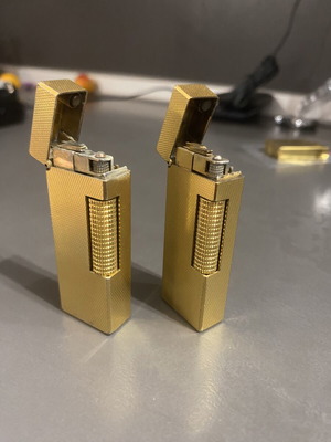 Dunhill Rollagas lighters used, set of two