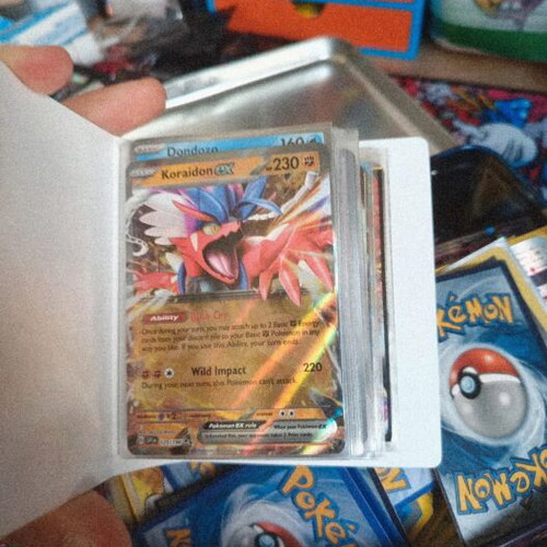 Pokemon cards collection with 3D cards and mini tin box