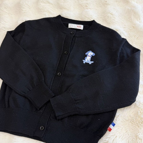 Elle Boys Lightweight Sweater Size 120cm Like New Black