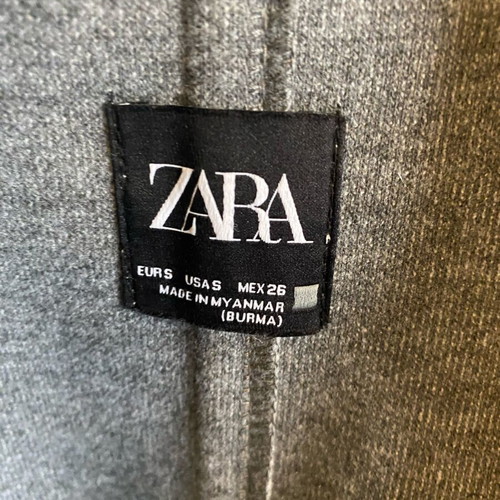 Zara coat grey like new without buttons