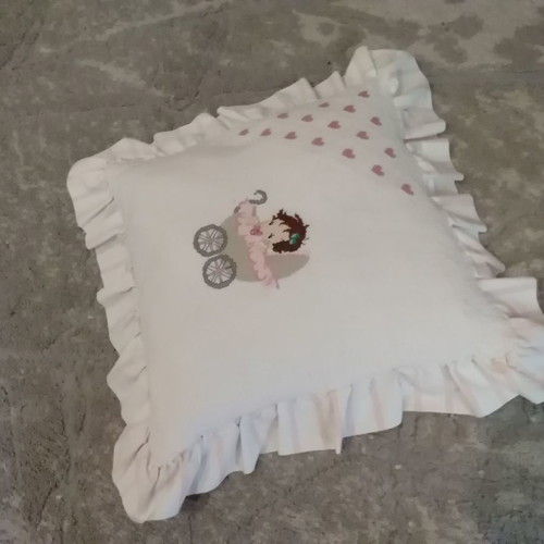 Baby pillow used for crib handmade, 100% cotton 50×50