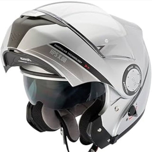 Givi Modular HPS X.08 Flip Up Motorcycle Helmet like new, white