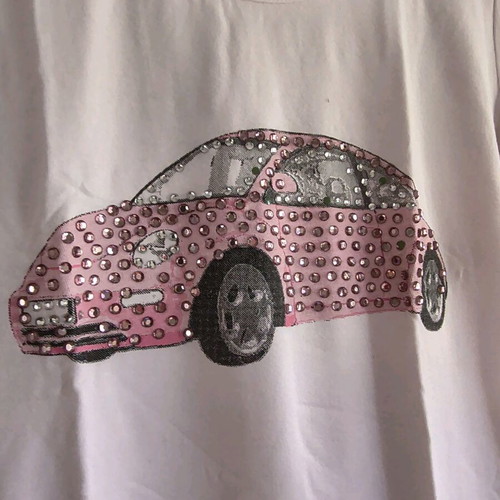 Lussile skirt and t-shirt set like new, black and pink