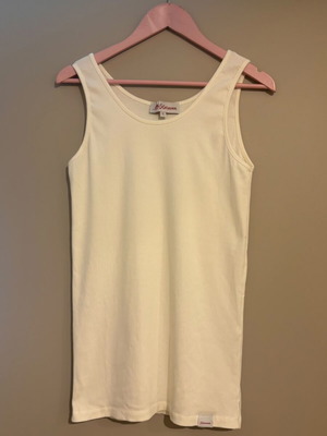 Karavan Ribbed Tank Top New, White, Size L