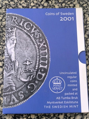 Συλλεκτικά νομίσματα της Σουηδίας 2001 καινούργια