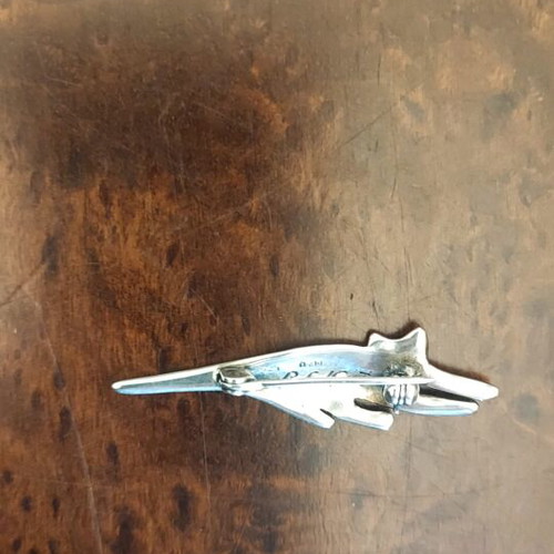Silver 925 handmade cat brooch like new