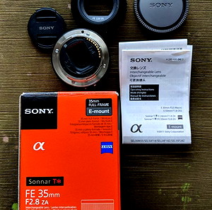 SONY Full Frame 35mm f/2.8 ZA ZEISS Sonnar T*