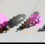 Ακρυλικά σκουλαρίκια χρώματος φουξ (magenta) (Φο μπιζού, faux bijoux)