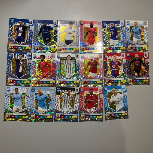 FIFA Panini cards 2023 like new, magician, dominator, titan, 17 pcs