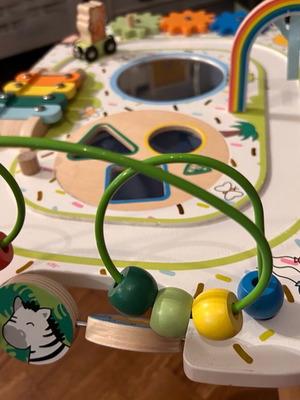 Wooden activity table used