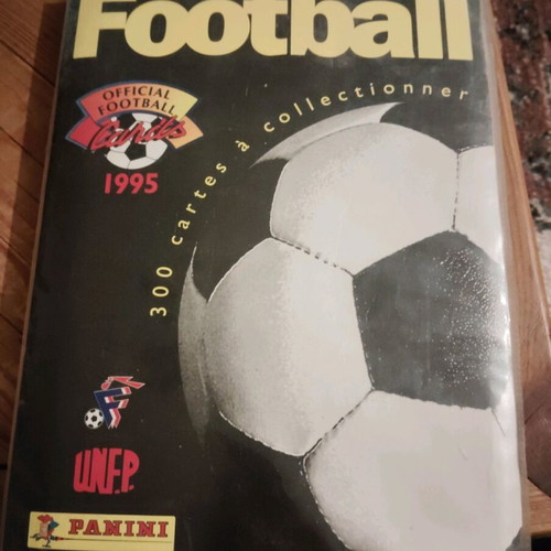 Football 1995 used, French league with collectible cards