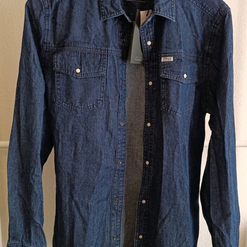 Funky Buddha jean unisex shirt new, dark blue, S/M