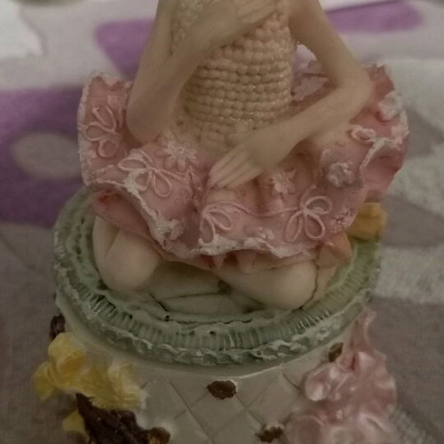 Decorative plaster ballerinas new, set of 4 pieces