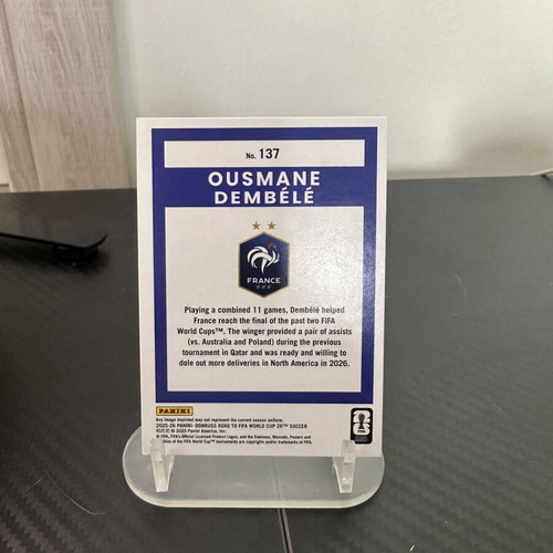 2025/2026 Panini Donruss Road to World Cup Ousmane Dembele Cracked Ice #137 new
