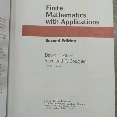 Finite Mathematics used