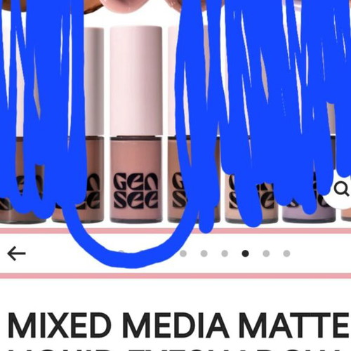 Gen See Matte Liquid Eyeshadow Rose Water new