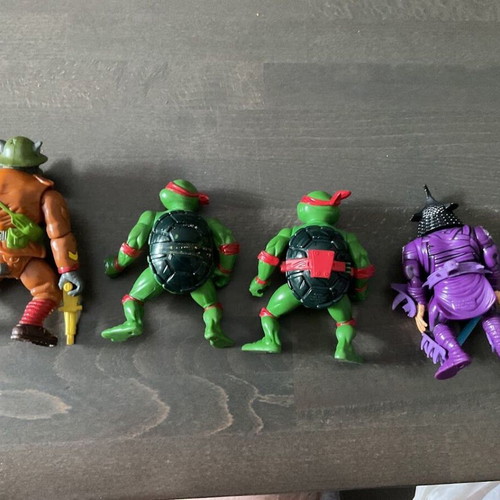 Teenage Mutant Ninja Turtles retro figures set of 4 used