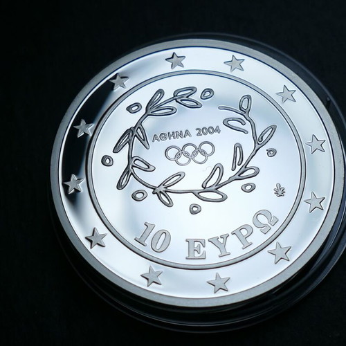 10 Euro 2004 Long Jump Silver Coin