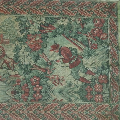 Vintage πάντα τοίχου 'Κυνήγι στο δάσος' ταπισερί Jacquard 70x150 εκ.