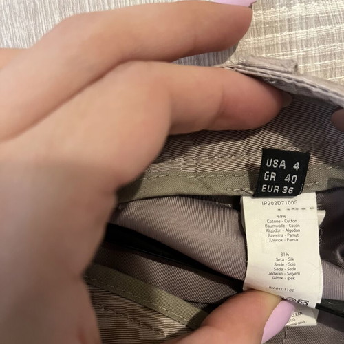 Stefanel women's pants used, size 40, gray and beige with pockets