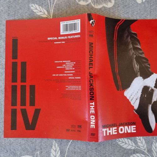 Michael Jackson The One DVD cover like new