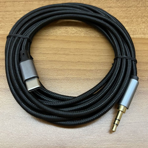 USB-C to Jack Adapter cable, 1m and 3m lengths